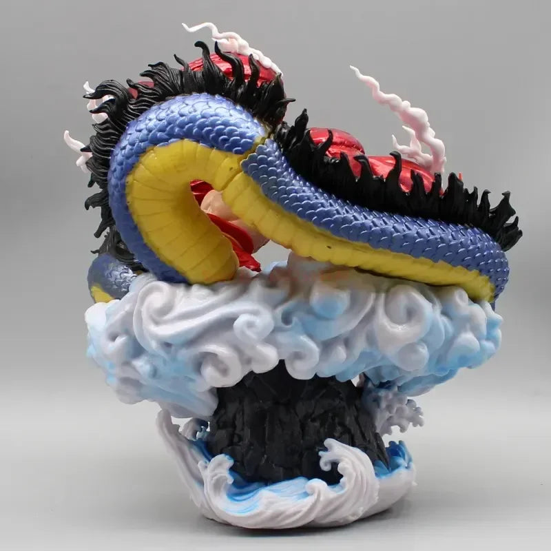 One Piece Monkey D Luffy Vs Kaido Figure 4 Gear Figurine Anime Collection Model Gk Hell Roronoa Zoro Model Toys Decor Christmas