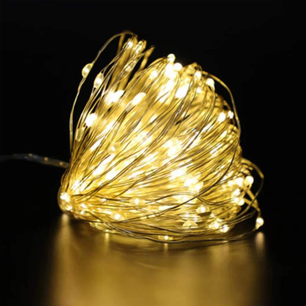 Led Copper Wire String Lights USB 8 modes Waterproof Fairy Lights Outdoor Garland DIY Christmas Wedding Party Decoration Lamp