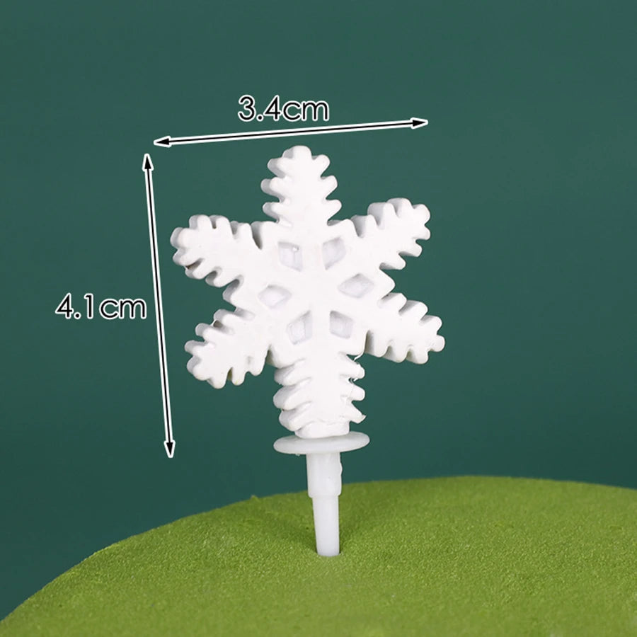 1pc Christmas Cake Toppers Decoration,Resin Santa Claus Snowman Elk Gift Box ,Christmas Party Cake Toppers Decoration Supplies